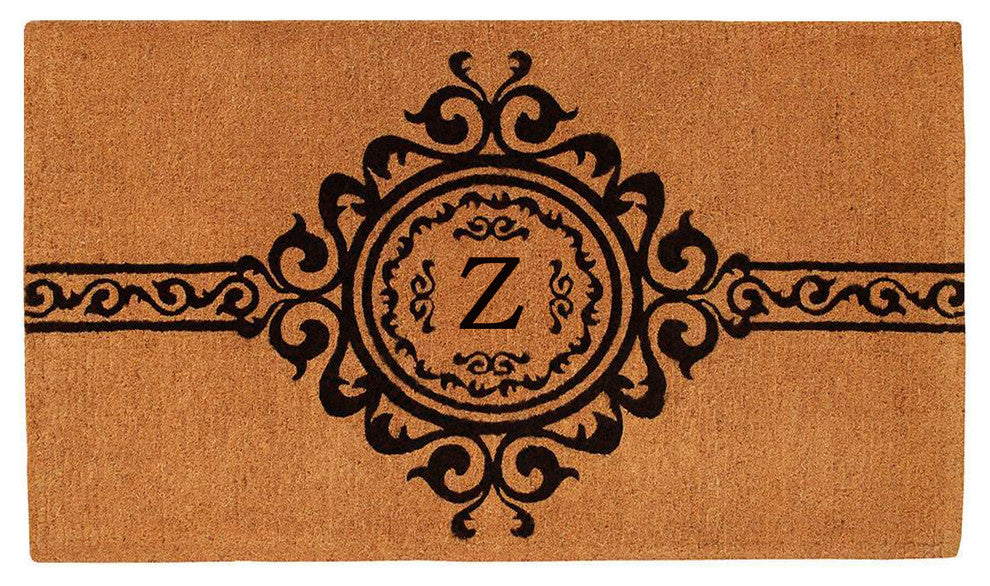 Garbo Monogram Doormat, Extra-Thick 2'x3', Letter Z