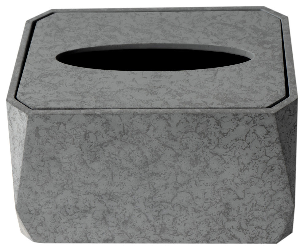 ALFI brand ABCO1023 7 Piece Solid Concrete Gray Matte Bathroom Accessory Set