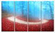 "Curved Road in Autumn Forest" Photograph Print, 4 Panels, 48"x28"