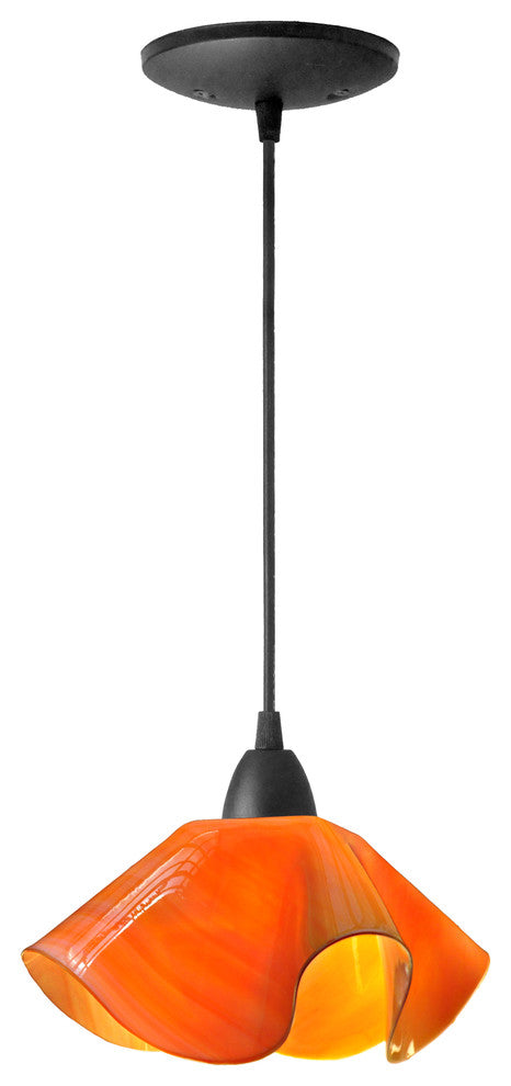 Jezebel Radiance Lily Pendant, Small, Tangerine