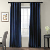 1" Doorknob Drapery Curtain Rod, Black, 84"-120"