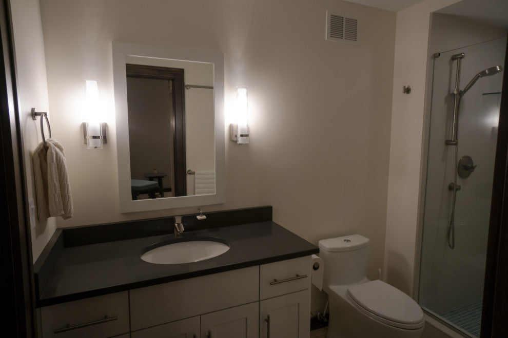 Vaxcel Vilo 1-Light Wall Light, Satin Nickel