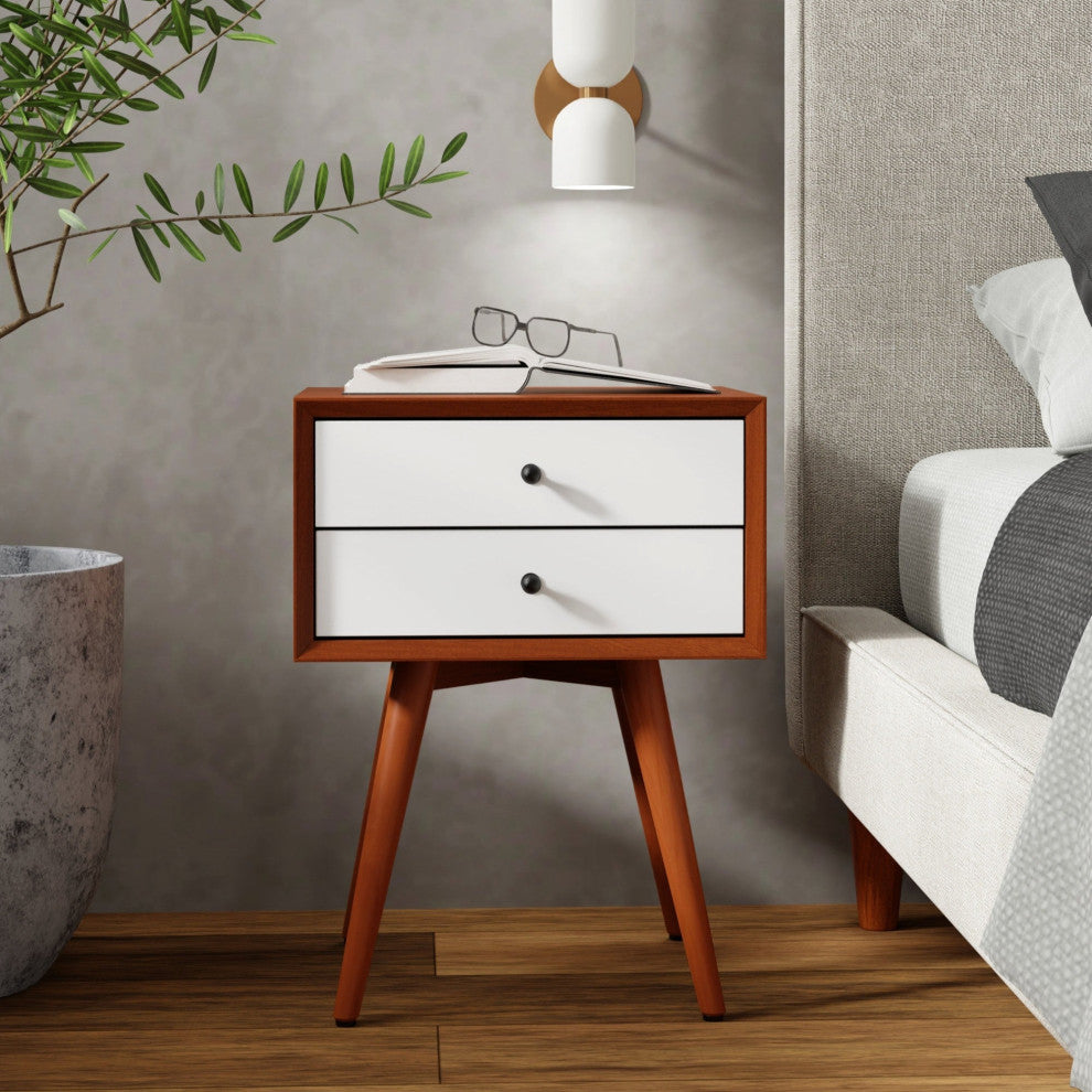Flynn Small Nightstand, Acorn, Two-Tone
