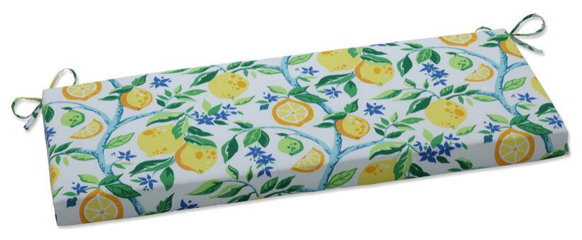Lemon Tree Yellow Bench Cushion