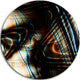 Fractal Curved Brown Black Stripes, Abstract Art Round Wall Art, 36"