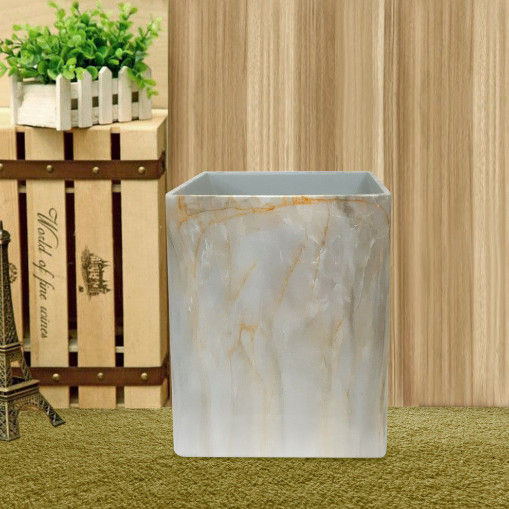nu steel Stone Hedge Resin Wastebasket