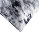 12"x20" Torino Kobe Cowhide Pillows, Set of 2, Pepper Black and White