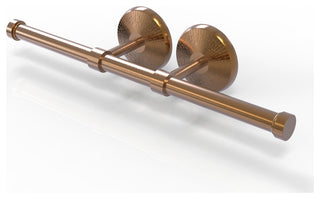 Monte Carlo Double Roll Toilet Tissue Holder, Brushed Bronze
