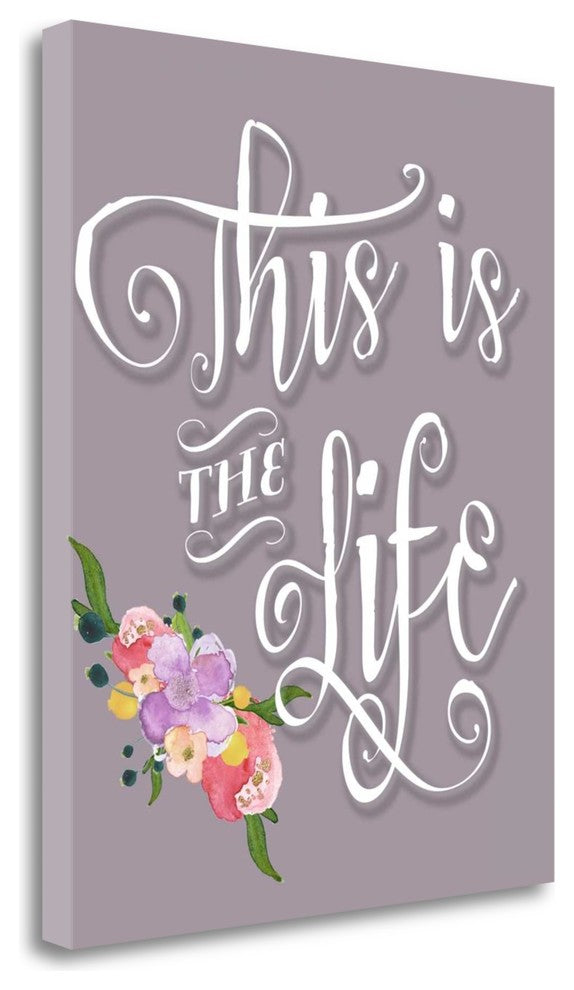 "This Is The Life - Purple" By Tara Moss, Giclee Print on Gallery Wrap Canvas