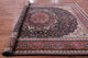 Navy Blue Persian Tabriz Handmade Wool Rug 9' 1" X 12' 3" Q9509