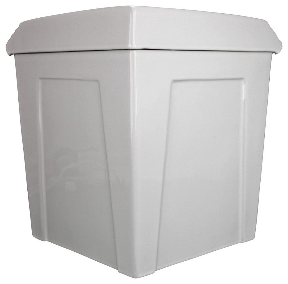 Dual Flush Corner Toilet Tank White Sheffield Grade A Vitreous China