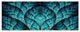 Blue Exotic Biological Organism, Abstract Canvas Art Print, 70"x28", 6 Panels