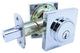 Pamex FDS Contemporary Deadbolt, Chrome, One-Sided Deadbolt