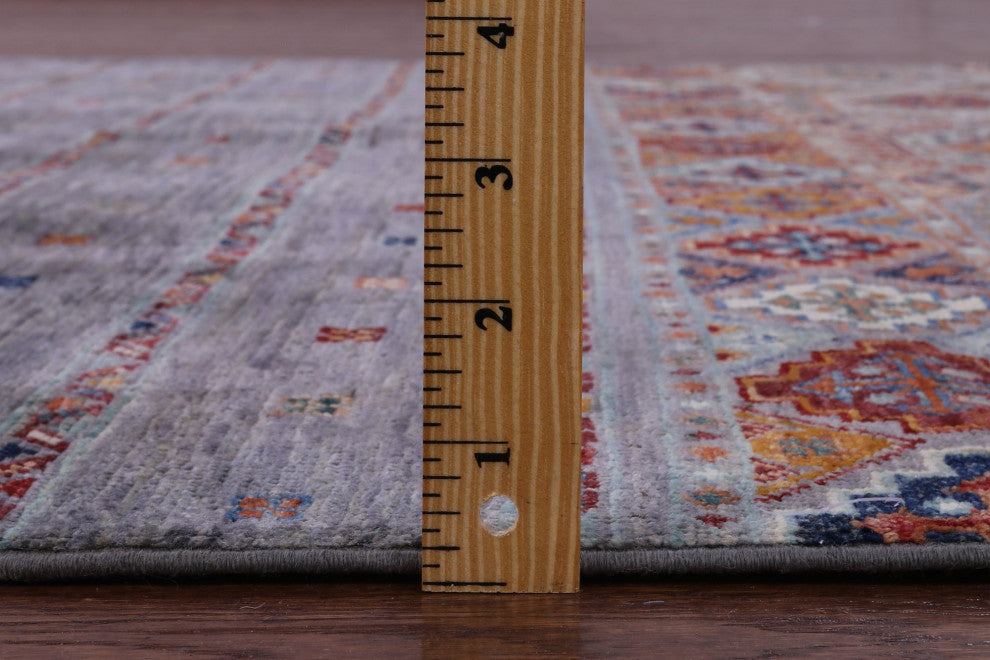 Handmade Khorjin Super Kazak Wool Rug 4' 11" X 6' 7" - Q12379