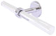Clearview 2 Arm Guest Towel Holder with Groovy Accents, Polished Chrome