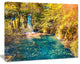 Plitvice Lakes National Park, Large Landscape Canvas Art Print, 60"x28"