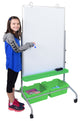 Classroom Chart Stand with Storage Bins
