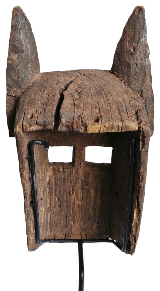 Consigned Old Dogon Mali Mask on Stand