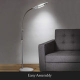 LightView Pro LED Magnifying Floor Lamp, Daylight Bright, Magnifier, 3 Diopter