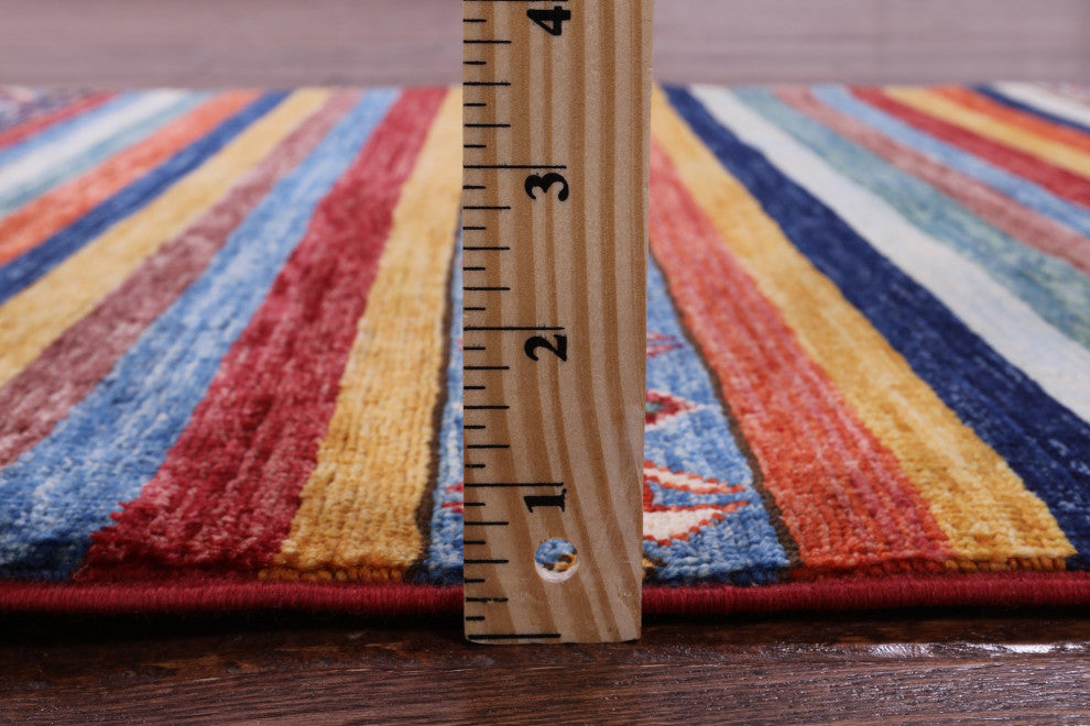 Hand Knotted Super Kazak Khorjin Runner Rug 2' 8" X 8' 1" Q11004