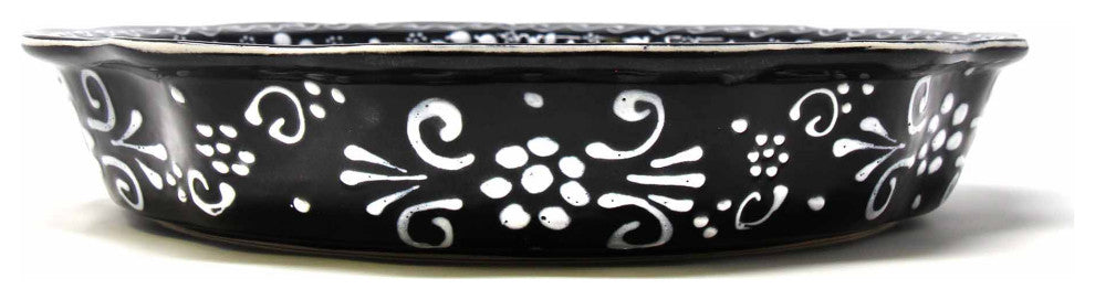 Handmade Pottery Serving Bowl, Ink