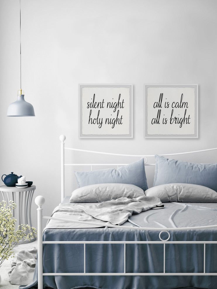 Cozy Christmas Night Diptych, 2-Piece Set, 32x32 Panels, 32x32