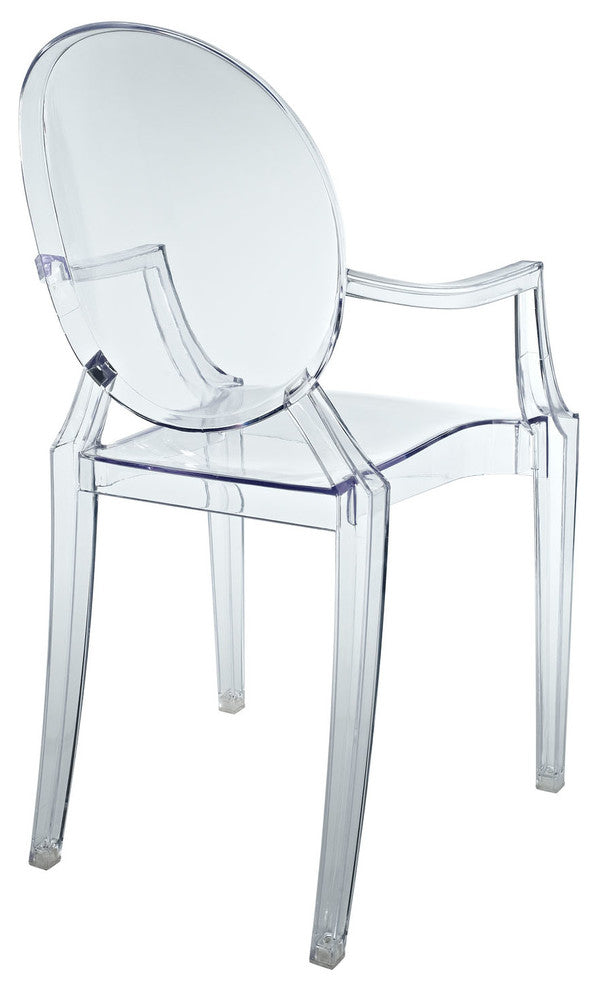 Modern Contemporary Kitchen Kids Chair Clear, Outdoor or Indoor