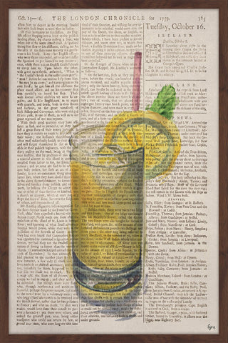 "Whiskey Sour" Framed Painting Print, 16"x24"