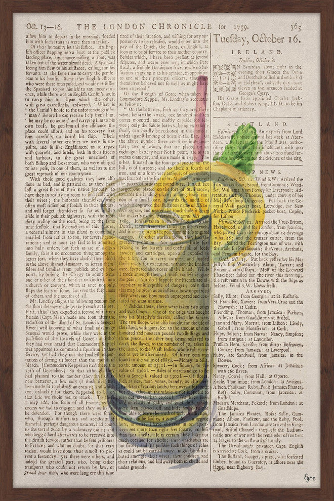 "Whiskey Sour" Framed Painting Print, 16"x24"