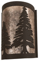 8 Wide Tall Pines Right Wall Sconce