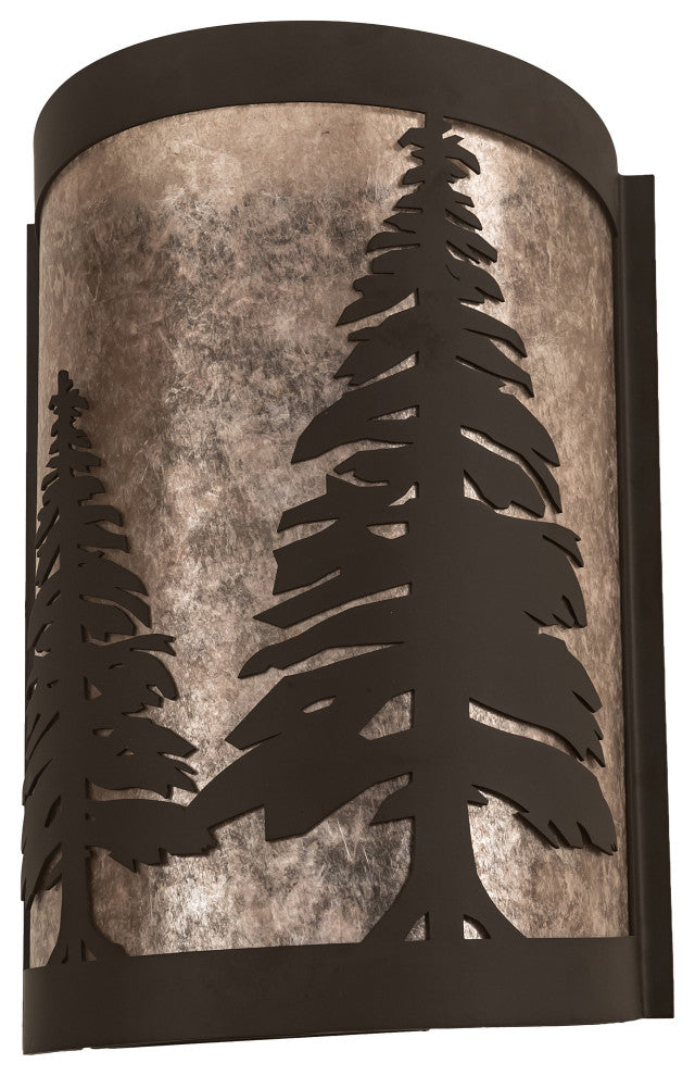 8 Wide Tall Pines Right Wall Sconce