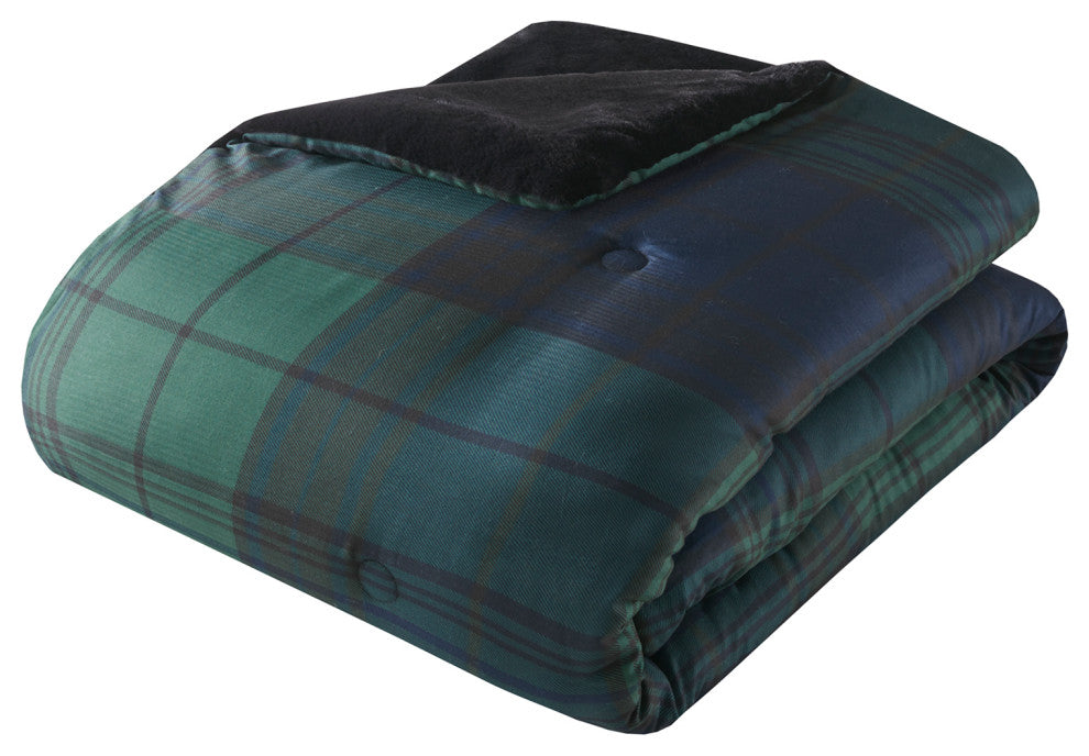 Woolrich Bernston Faux Wool to Faux Fur Down Alternative Comforter Set