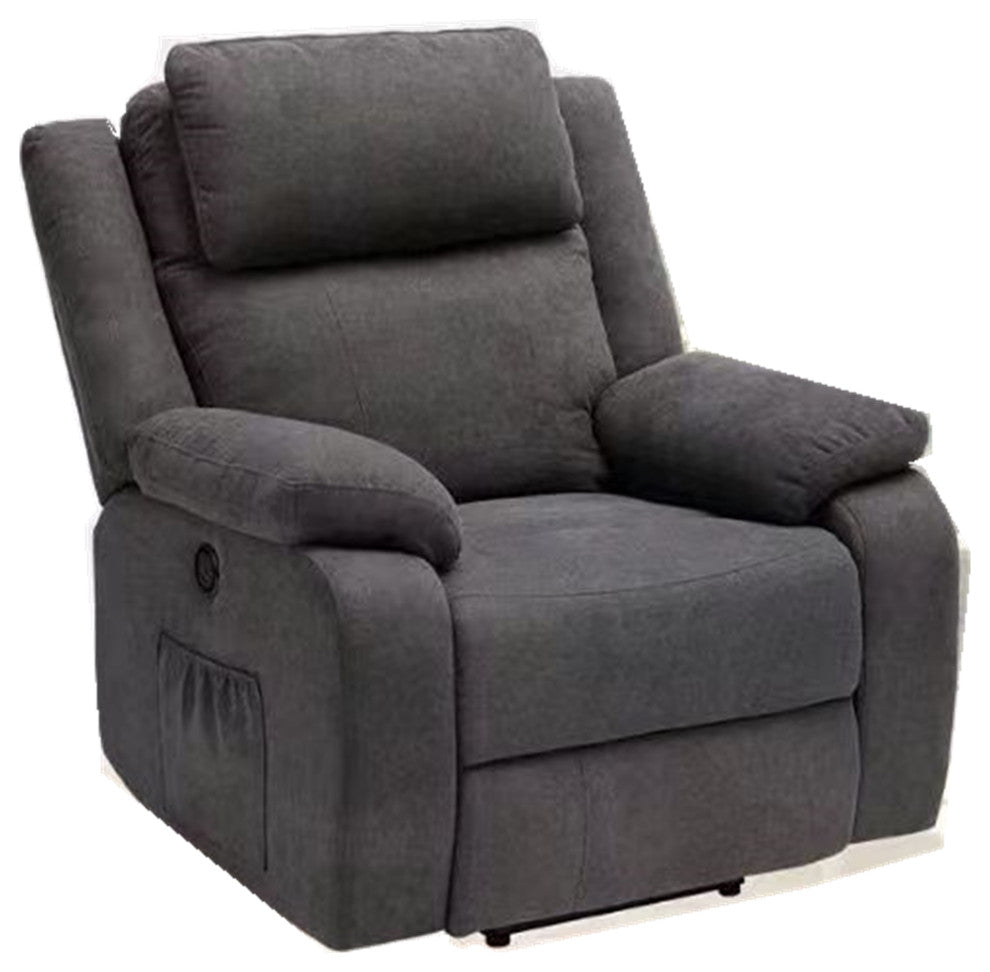 Power Lift Assist Standard Recliner Chair Gray Color