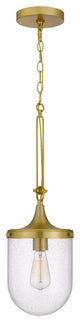Benzara BM282187 8" Pendant Ceiling Light Fixture, Glass Shade, Adjustable