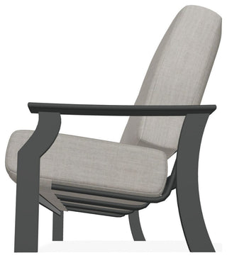 St. Catherine Deep Seat 3-Seat Outdoor Sofa, Cast Silver/Graphite