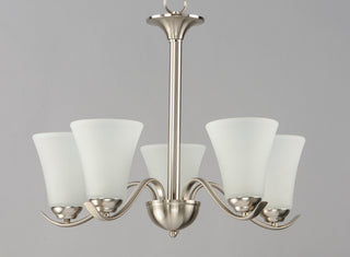 Maxim 12075FT Vital 5 Light 23"W Chandelier - Satin Nickel