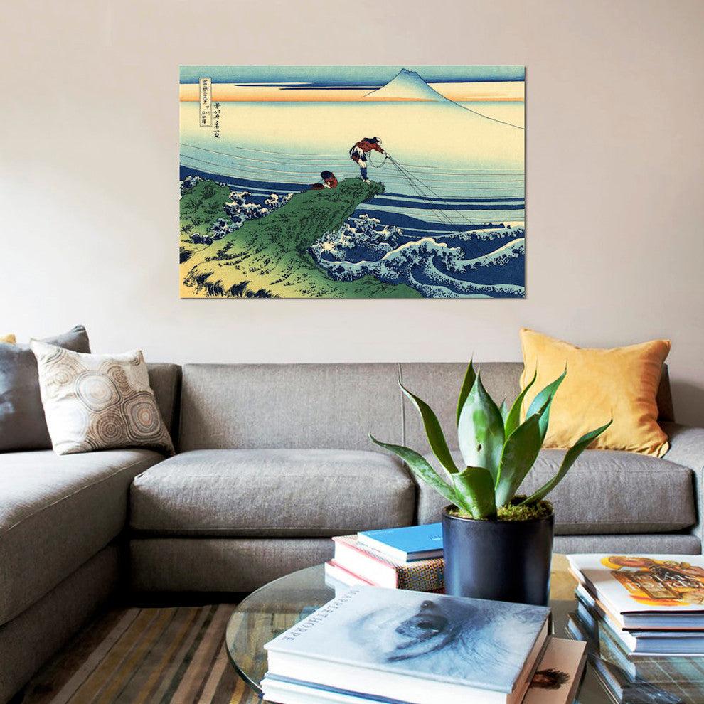 "Kajikazawa in Kai Province" by Katsushika Hokusai, Canvas Print, 26"x18"