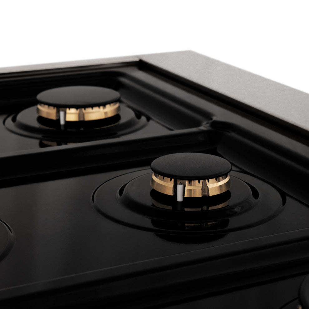 ZLINE 48" Dual Fuel Range, DuraSnow With White Matte Door RASZ-WM-48-MB