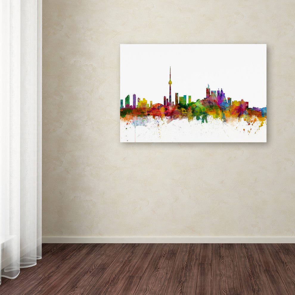 'Toronto, Canada Skyline' Canvas Art by Michael Tompsett