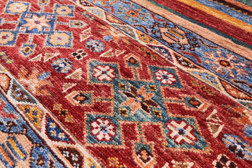 Khorjin Tribal Hand-Knotted Wool Rug 2' 9" X 3' 8" Q8358