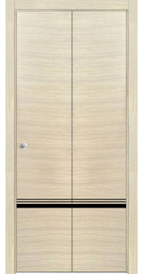 Bi-fold Doors 60 x 96 | Planum 0012 Natural Veneer with  | Sturdy Tracks