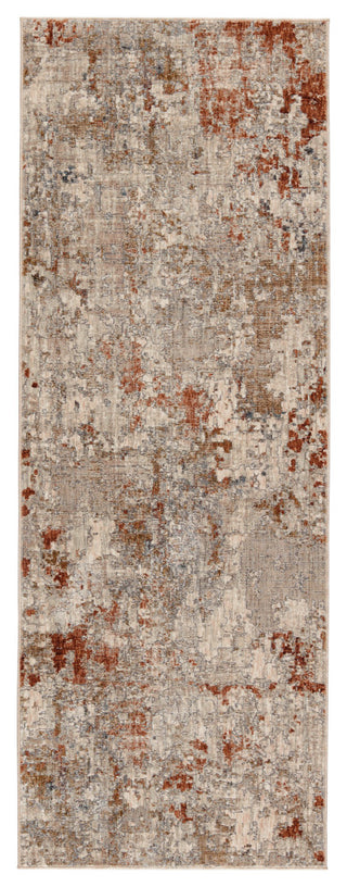 Jaipur Living Marzena Abstract Tan/Rust Area Rug, 3'x8'