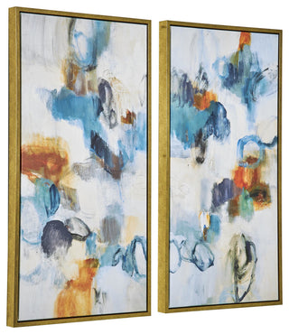 Uttermost 32325 Casual Moments 42" x 22" Framed Abstract Painting