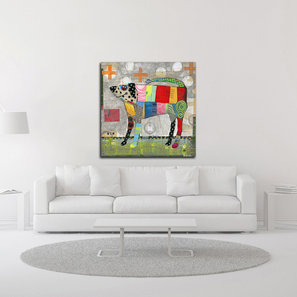 Coat of Many Colors by Judy Verhoeven, Print on Canvas, 30" x 30"