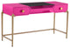 TOV Furniture Bajo Pink Lacquer Desk