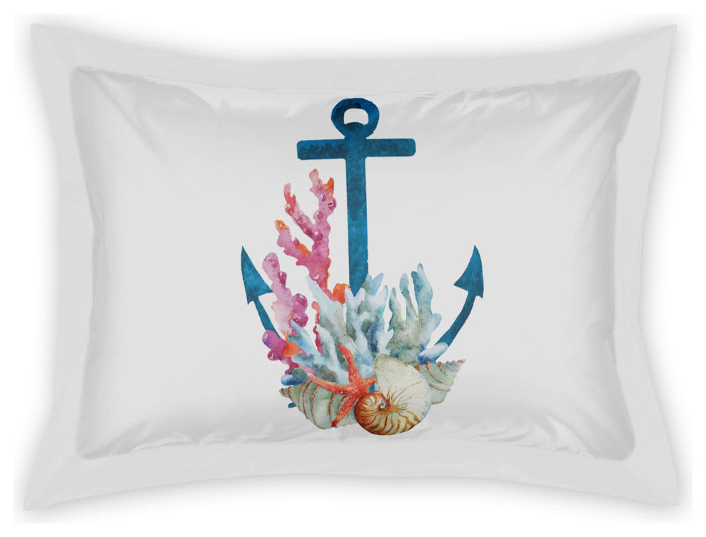 Coral Anchor Standard Sham