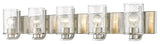 Zlite 492-5V-BN 5-Light Vanity, Clear Seedy