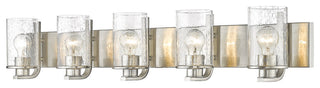 Zlite 492-5V-BN 5-Light Vanity, Clear Seedy