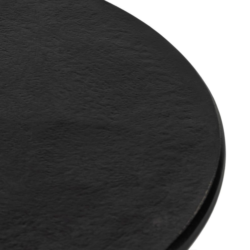 Kelden End Table-Raw Black