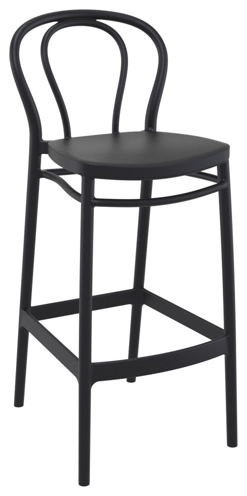 Victor Bar Stool, Set of 2, Black